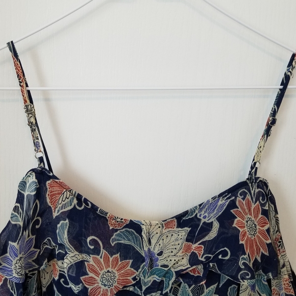 Anthropologie Maeve Mariposa Blouse Top Size 8 Multicolor Open Shoulder … - Picture 9 of 11